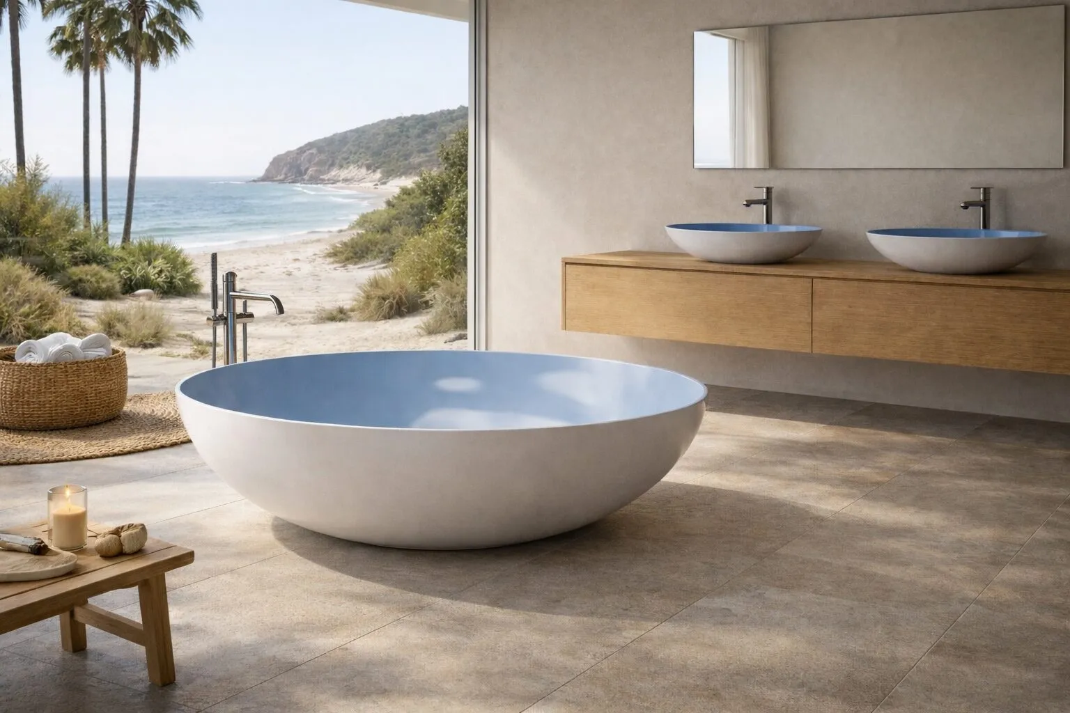 Øform — sculptural cast iron tub